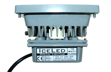 10w ICELED RGB Flood Light -view from above