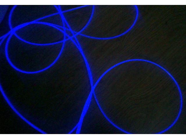 Deep blue Side Glow Fibre