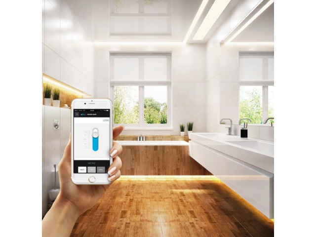 Strips in Bathroom controlled from phone