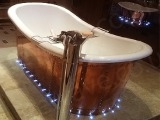 Mini LED Screw Lights will not rust, here a photo sent from a customer who fitted them around a bath