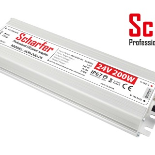 24vdc 8.33A (200w) Waterproof (IP67) - Scharfer Professional PSU