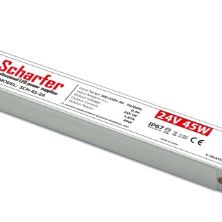 24vdc 1.87A (45w) Waterproof (IP67) - Scharfer Professional PSU