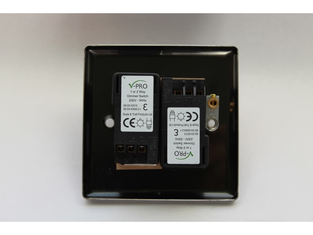 Back of Varilight Twin LED Dimmer