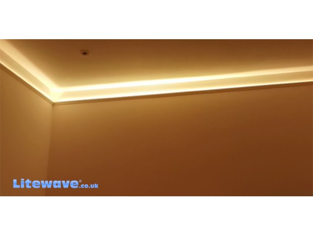Warm White Comet effect from RGB Strip