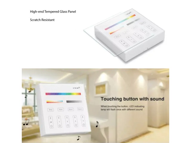 Remote Control Panel has Tempered Glass
