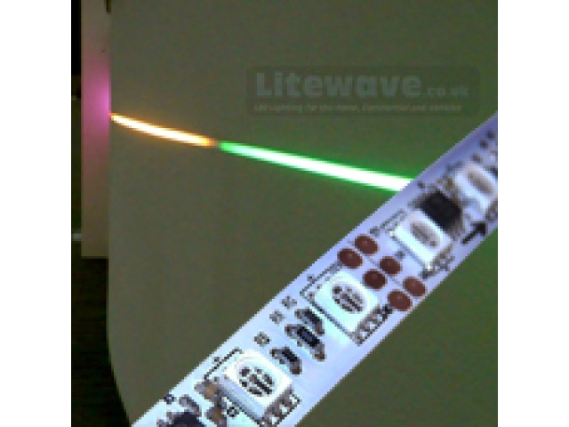 Animated Strip set into a wall