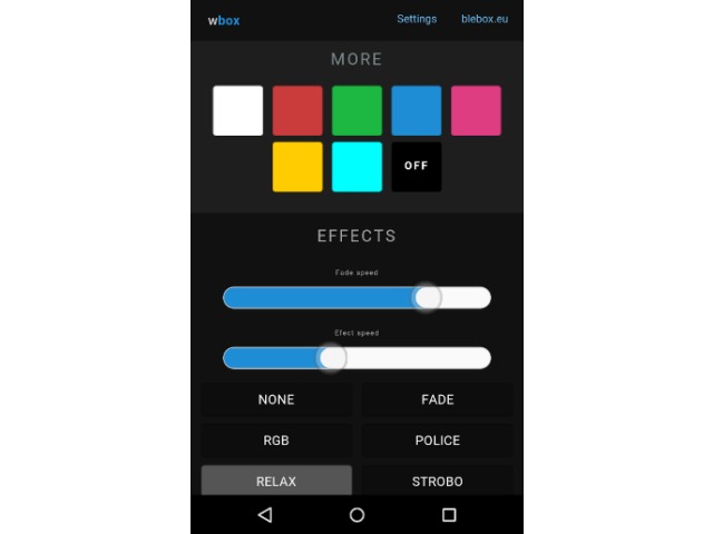 LED Strip lighting effects