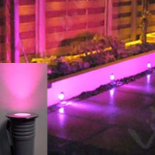 Colour Changeable (RGBW) LED Spotlight, Waterproof (IP67)