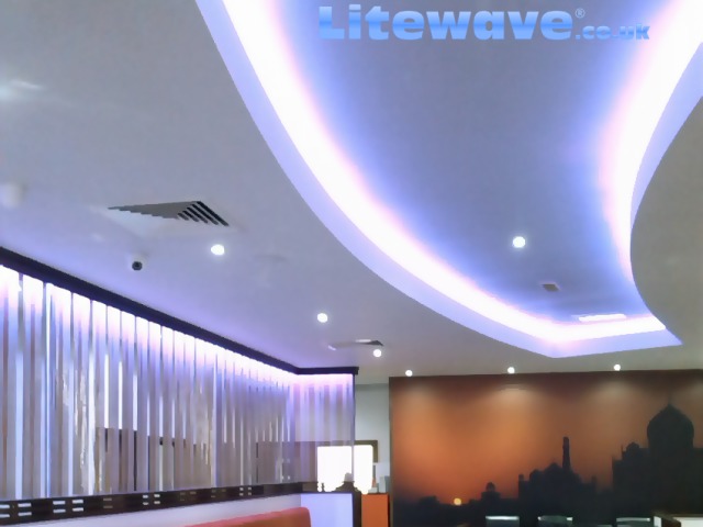 Ambient Lighting Installed In A Restaurant - Lights For Restaurant Ceiling