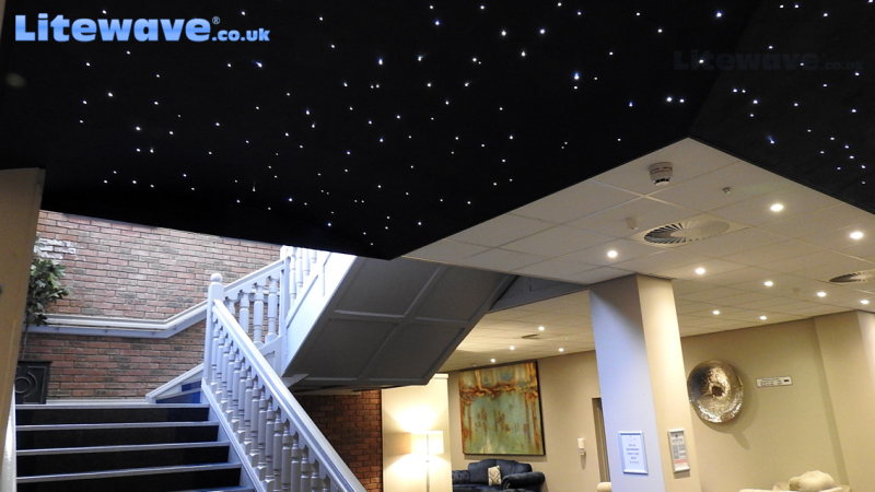 Star Ceiling LED FIbre Optics -  Stairs to Reception Area