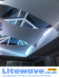 Roof Lantern with Professional RGB LED Strip White