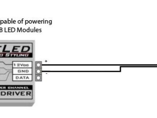 Colour Changing (RGB) LED Modules - Wiring Schematics