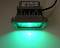10w RGB Flood Light Displaying Aqua