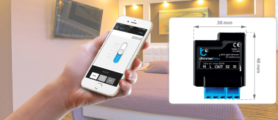 Smartphone control for controlling brightness of lights