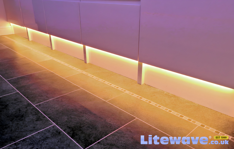 LED Strips under cabinets along Plinth or Kickboards
