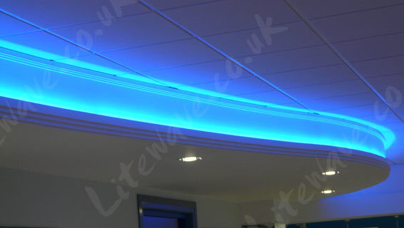 LED Tape following ceiling cornice
